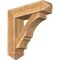 Ekena Millwork Balboa Arts and Crafts Rough Sawn Bracket w/ Offset Brace, Western Red Cedar, 8"W x 30"D x 30"H BKT0806X30X30BOA03RWR - alternate 1